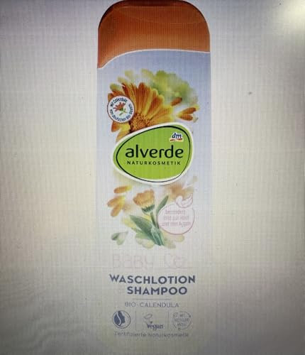 alverde BABY Baby Waschlotion & Shampoo Calendula, 250 ml