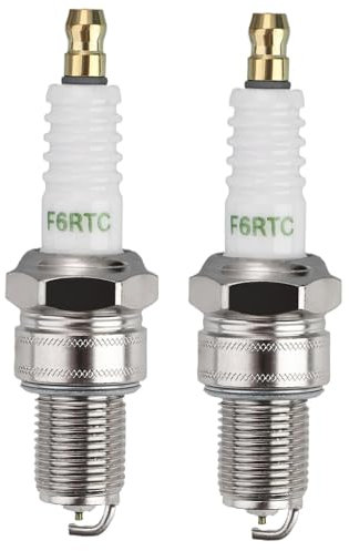 2 Stück F6TC Zündkerze Ersetzen, Autozündkerze Kompatibel Mit Ngk Bpr6Es, Wr7Dc Denso W20Epr-U Mtd 951-10292 751-10292 Champion Rn9Yc Rn10Yc Oem-Ersatz, Für Rasenmäher Und Kleine Motoren Traktor.