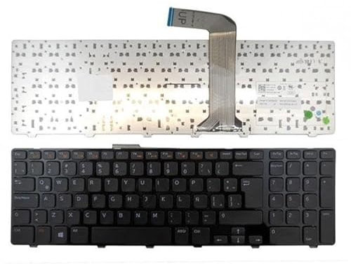 Teclado - Compatible con portátiles DELL, Tipo Membrana, diseño ergonómico, fácil instalación, Adecuado para Modelos Inspiron 17r/N7110.