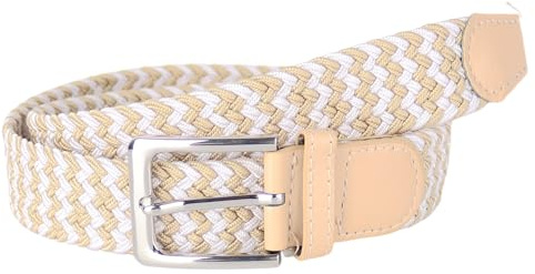 MIRROSI® Flechtgürtel Elastischer Stoffgürtel Flechtgürtel für Damen und Herren (3,5CM Breit, Super Weich) Geflochtener Stretchgürtel UNISEX