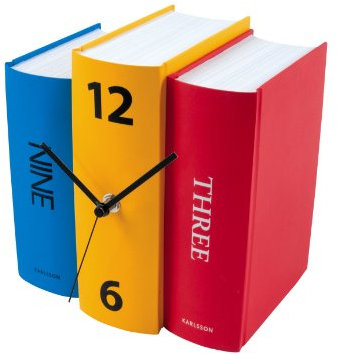 Karlsson Tischuhr Book mit farbigem Papier