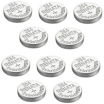 Renata - 10x Armbanduhren Batterien Silber Oxyd In Der Schweiz Hergestellt 0% Quecksilber Langlebig - Silber, 10 x 364 oder SR621SW oder AG4