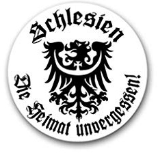 Aufkleber/Sticker Schlesien Wappen Heimat unvergessen Militär 7x7cm A1847