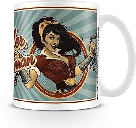Pyramid International DC Comics Bombshell (Wonder Woman) Keramikbecher, Keramik, Mehrfarbig, 8.5 x 12 x 10.5 cm