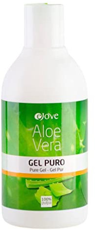 Ejove Gel Puro 250 ml | Reines Aloe Vera Gel 100% | Feuchtigkeitsspendendes und regenerierendes Gel für Gesicht und Körper | Beruhigendes Gel gegen Sonnenbrand | Anti-Akne Pflege | Zellregeneration