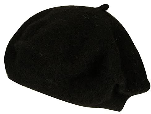 Capelli New York Baskenmütze Schwarz Black Barett