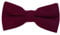 DonDon Herren Fliege 12 x 6 cm Baumwolle gebunden und längenverstellbar beere