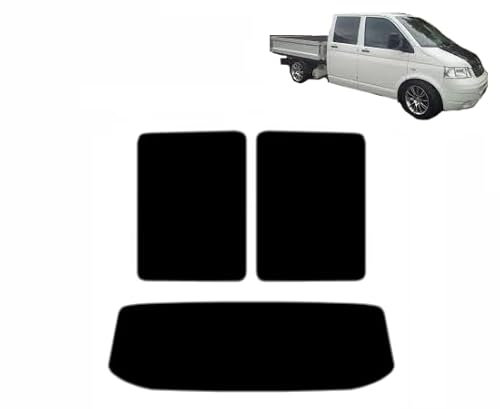Passgenaue Tönungsfolie für T5 4-Türen 2003-2009 Heck/Seitenscheiben (20% Schwarz)