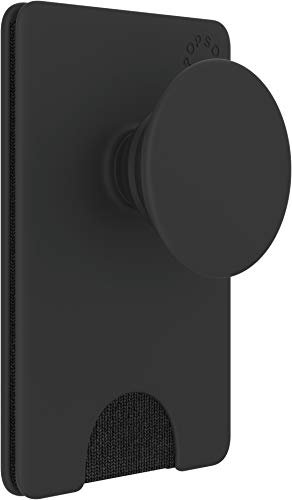 PopSockets PopWallet+ with Integrated Swappable PopTop - Black - 801937