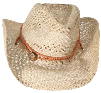 LIOOBO Strohhut Outdoor Strohhut breiter krempe Sonnenhut mit Wind Lanyard atmungsaktiv Strandhut (Khaki)