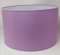 Abat-Jour Cylindrique Tissu en Coton Fait à la Main, pour Lampe de Table, Suspension, Lampadaire (Lilas, Diamètre 40 cm x Hauteur 20 cm)