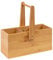 Westmark Cestino portaoggetti da cucina, 3 scomparti, Con maniglia, Dimensioni: 26,5 x 27,8 x 10 cm, Bambù, Tapas + Friends, Marrone chiaro, 69822270