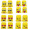 Emoji Borse Sacca,RoadLoo 16 Pezzi Zaino con Coulisse Borsa Funny Sacca da Goody Tasca Coulisse Sportiva Sacche Drawstring Bag Sacche Palestra Sacchettini Ragazzi Bambina per Festa Compleanno
