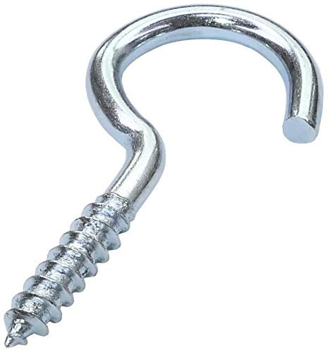 Aerzetix - Set di 50 pezzi - Gancio avvitabile per legno - Ø3x40mm - acciaio zincato - fai da te - strumenti di montaggio/ferramenta - C47864