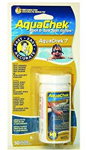 Orion Traitement d'eau Analyse bandelette Aquacheck 7 Brome/Chlore/ALK/CYA 50U Tube