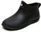 GURGER Stivali di Gomma Donna Impermeabili Scarpe da Pioggia Stivaletti Pioggia Bassi Antiscivolo Nero 36 EU
