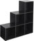 Naples 6 Cube Step Storage Bookshelf Unit (Black)