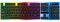 Retoo Gaming Tastatur, LED beleuchtet, Membran, USB, leise Tasten, Anti-Ghosting, Nummernblock, kompatibel mit PC, Laptop, Multicolor Licht, für Spiele, Büro
