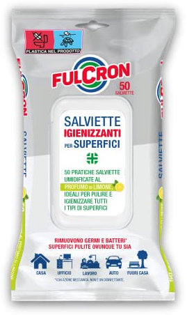 FULCRON Salviettine Igienizzanti, Limone