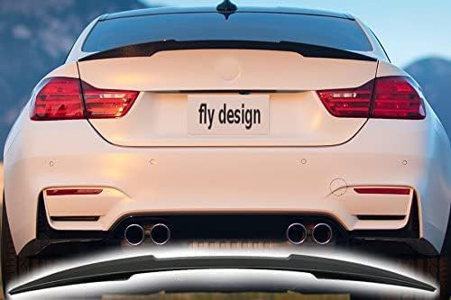 FLY DESIGN 70245 Heckspoiler passend für BMW E82 Coupe / E88 Cabriolet, Heckflügel, Spoilerlippe für Auto Tuning, ABS Kunststoff (Saphirschwarz 475)