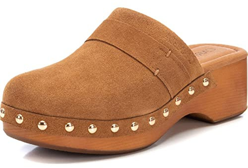 CARMELA 160452, Zuecos Mujer, Camel, 38 EU