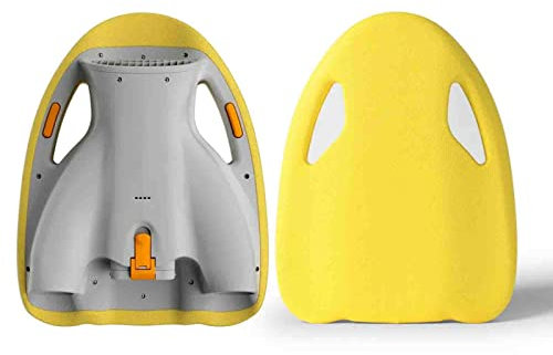 ASUMUI Schwimmen elektrisch, wasserdicht IP68, benutzerfreundliches Design, tragbar, 300 W, elektrisches Schwimmbrett, Schwimm-Kickboard mit leistungsstarkem Motor (Yellow)