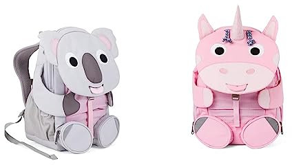 Affenzahn Großer Freund - Kindergartenrucksack für 3-5 Jährige Kinder, Koala - Grau & Großer Freund Kindergartenrucksack für 3-5 Jährige Kita Verspielt Funktional 8L Volumen