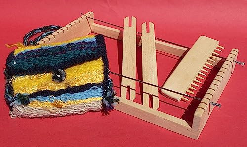 Generisch PROFI HOLZ Webrahmen für Kinder 26,5 x 17cm MADE in GERMANY TOP QUALITÄT