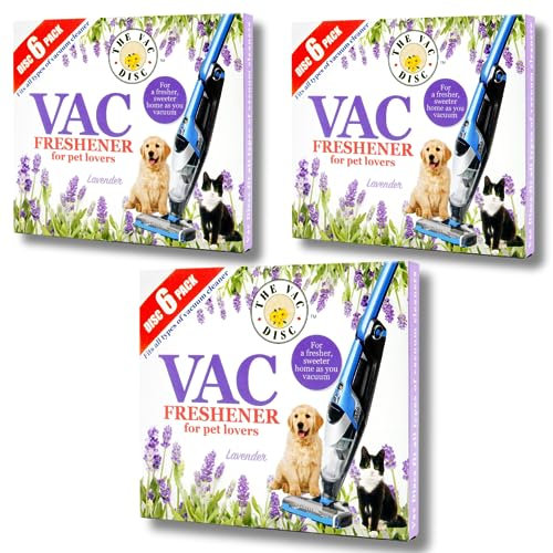UTIZ 3X Pack Vac | 18 Vac Fresheners | Lavender Extra Strength Powerful Scent For All Vacuum Hoover Handheld Bagless And Bagged Cleaners Pet Lovers (3 x 6 PACK)