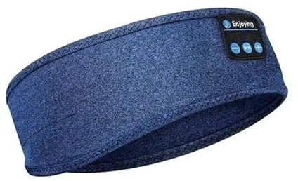 Imperial Yankee, Cuffie per dormire, Bluetooth, fascia per capelli, senza fili, con altoparlante ultra sottile, fascia sportiva per musica, dormire, corsa, allenamento, viaggi (blu Delux)