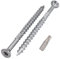 SKIR'CO (30 pièces) Vis à bois en acier zingué 8,0 x 120 mm, Vis à tête fraisée Torx, Type 17, Vis pour aggloméré
