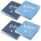 itenga Servietten Schön dass du da bist 30 x 30cm 3-lagig 80 Stück für Kommunion Konfirmation Hochzeit Taufe und andere Feiern (Mix Pack - 40x dunkelblau und 40x hellblau)