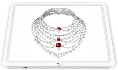 Selens Shadowless Bottom Light Panel for Light Box Photo Studio,11.4 x 11.4/ 29 x 29cm LED Photography Light for Jewelry Cosmetic Crafts Small Products