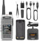 Talkpod A36plus 8W Dualband-Funkgerät mit 3200mAh Akku, Handfunkgerät mit großer Reichweite für Erwachsene Walkie-Talkies Inklusive komplettem Kit (Kristall)