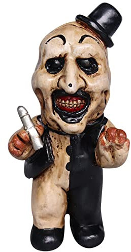 Applysu Horror Movie Gnomes Statues Figurines Horror Resin Ornaments Sculpture Dwarfs Collection for Halloween Christmas Tabletop Decorations