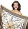 LA FERANI Designer Damen Seidentuch Rosa klassisch Halstuch Seide Chiffon Schal formelle Anlässe Tuch Umschlagtuch leicht 90x90cm Bandana Seidenschal Geschenk Stola Tochter Mutter (Model 2)