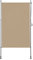 BelleMax Senkrechtmarkise Balkon außen ohne Bohren, 150x310cm Vertikalmarkise Balkonrollo Außenrollo Mit Kurbel, Markise für Terrasse, Sichtschutz Sonnenschutz Windschutz und Wasserfest Khaki