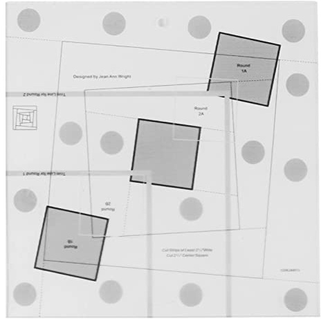 Quilt-Lineal aus transparentem Acryl, Werkzeug zum Füllen von Hütten aus Rundholz, 25,4 cm (10 Zoll)
