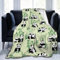 Panda Decke Cartoon Druck Flauschige Fleecedecke für Kinder, Flannel Fleece Weich und Warm Kuscheldecke Überwurf Decke, Fleece Decke, Warme Weiche 40x60