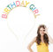 Geburtstag Krone Mädchen, Happy Birthday Girl Kopfschmuck Bling Prinzessin Tiara Farbe Geburtstag Stirnband Sweet Haarband Zubehör für Frauen Mädchen Party Festival Dekorationen