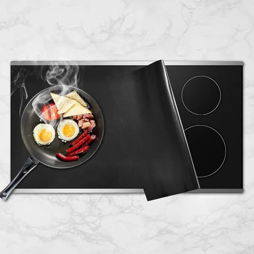 Felenny Silikon Induktionskochfeld Schutzmatte, 54x90cm Große Induktion Schutzmatte Induction Cooker Silikonmatte Multifunktionale Hitzebestä Ndiges Wärmeisolierte Pad für Induktionsherd