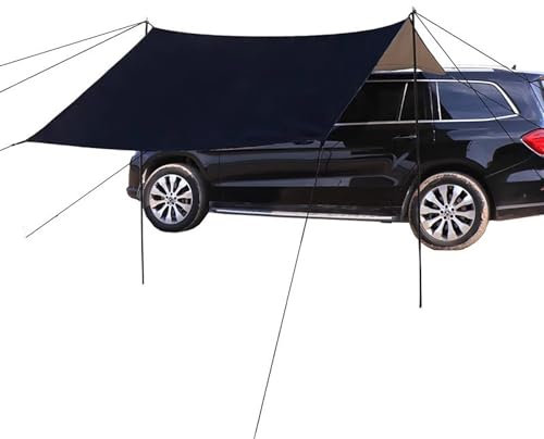 Seitenmarkise fürs Auto, Offroad-Markise, vielseitige Automarkise fürs Camping, tragbarer Sonnenschutz für Autoüberdachung, für Outdoor/Reisen/Wandern/Camping/Picknick (2 x 3 m)