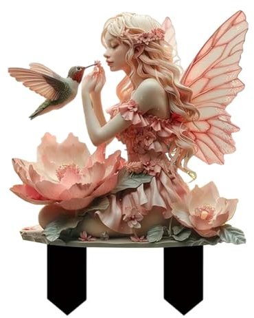 Décoration De Pot De Fleurs De Fées De Bohème, Figurines De Jardin De Fées en Acrylique, Piquets De Pot De Fleurs De Fées De Bohème, Décoration De Jardinière De Fleurs De Fées Accessoires