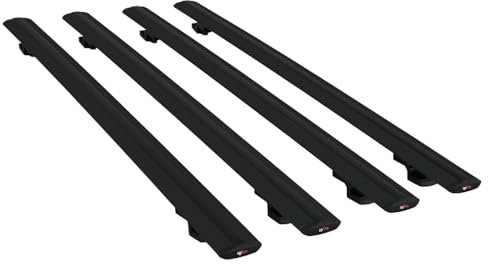 MDAK Kompatibel mit Citroen Jumper 2 2007-2025 Basic Model Universell Relingträger Dachträger Auto Gepäckträger Schwarz Aluminium 4 Stangen