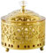 Baoblaze Sugar Bowl with Lid Storage Seasoning Pot Canister Ornament Decorative Seasoning Box Sugar Holder for Restaurant Kitchen Home, Gold