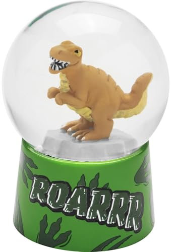 Sheepworld Traumkugel Dino | Schneekugel zum Schütteln, Höhe 6,5 cm, mit 3D-Figur, aus bruchsicherem Acryl | Geschenk für Kinder, Kindergeburtstag, Geschenk Jungs, Schulanfang, Schultüte | 74306