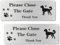 2 Pack Please Close The Gate Sign Dog,25×9cm Close The Gate Sign,Reflective Aluminium with Pre-Drilled Holes,UV Resistant, Waterproof, Anti-rust For Outdoor Gate Wall Fence