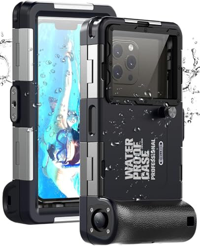 Coque Waterproof de 15m,Pochette Telephone Portable Etanche avec Ouverture d'aération et Corde de Sécurité,Protege Telephone Eau,Pochette Etanche Iphone,étui de Surf Professionnel pour Samsung