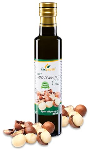 Biopurus Organic Cold-Pressed Macadamia Nut Oil 250ml – Unrefined Food Grade & Natural Skin Oil – Pure, Nutrient-Rich, Premium Quality