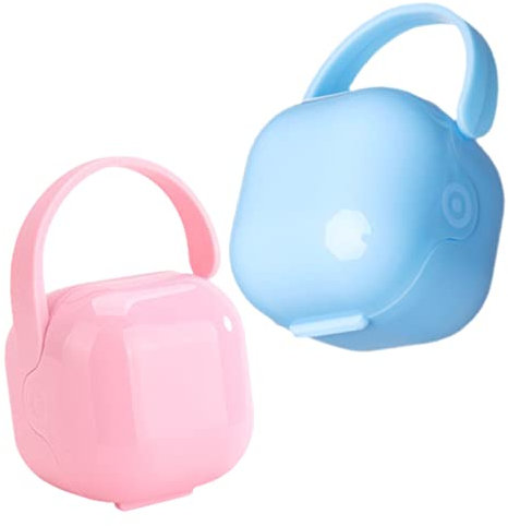 Sosoport 2stücke Schnullerhalter Fall Zum Reisen Schnullerbehälter Für Junge Mädchen Tragbares Schnulleretui Zur Aufbewahrung Passend Für Schnuller Leicht Zu Transportieren Und Sicher Zu La